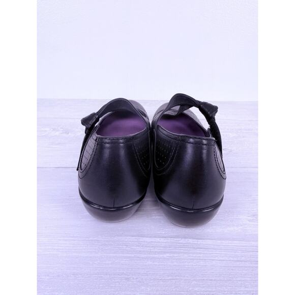 Dansko Diedra Black Leather Mary Jane Shoes Womens US 8.5-9 Hook & Loop Comfort - Picture 5 of 13